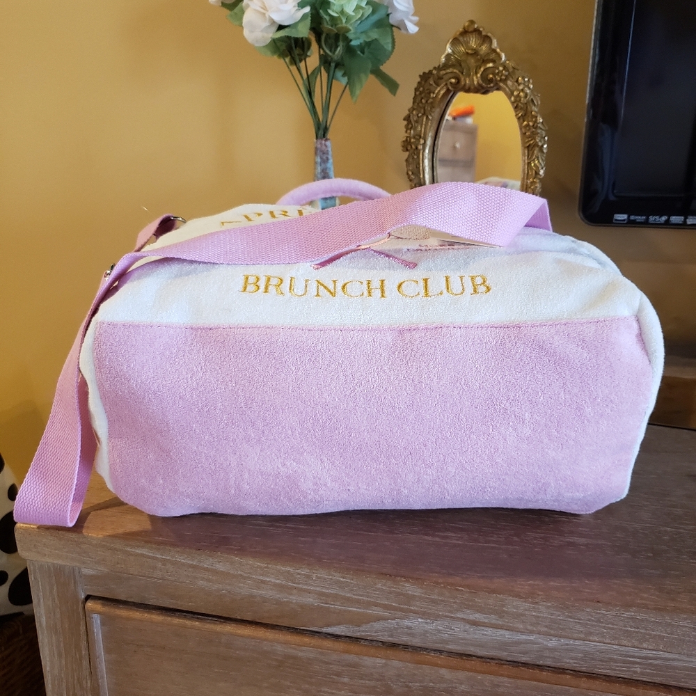 Wildfox 'Après Tennis Brunch Club' Terry Cloth Tote w/ Crossbody - NWT - Picture 7 of 14